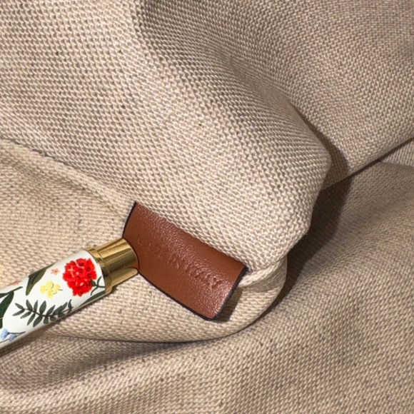 Celine Cuir Triomphe striped texture Brown/blue Pouch clutch made in Italy - Picture 13 of 15